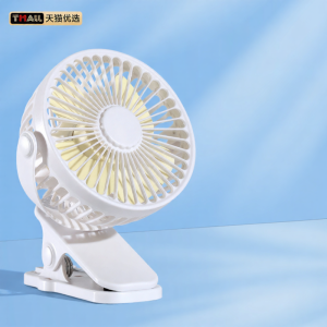 Portable Mini Clip-On Fan USB Charging Desk Top Silent Design Ideal for Office Car Travel Student Dormitory Bed Charging Models