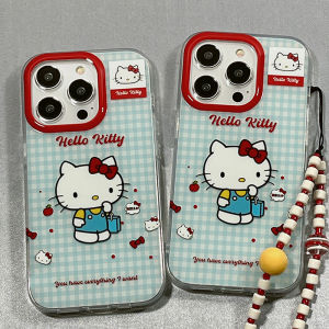 Cartoon Kitty Cat Design Phone Case for OnePlus Ace3 pro Full Cover Silicone Protective Shell Anti-Fall with Lanyard Female Style