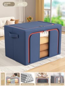 Large Capacity Foldable Clothing Storage Box Home Use Wardrobe Organizer for Blankets And Clothes Underbed Storage Solution