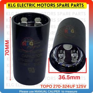 Topo Starting capacitor 270-324uf 125v water pump