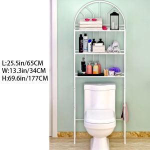 OKASUMI【COD】Local Delivery 2-4 Layers (White/Black) Washing Machine Shelves Bathroom Storage Rack Floor Storage Rack Laundry Detergent Storage Rack Multi Functional Space Saving