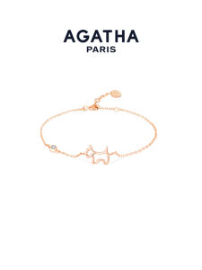 AGATHA | French Luxury Style Dog Hollow-out Design Silver Bracelet