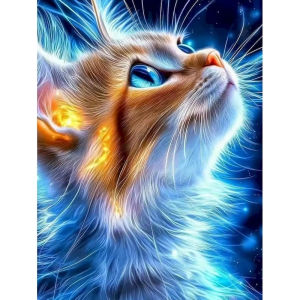 Oil Painting By Numbers Cat Pattern DIY Number Drawing Canvas Pictures By Numbers Home Decor Large Size