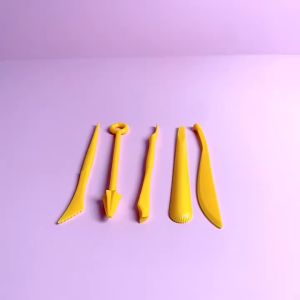 Mainan Anak Murah Set 5 Pcs Pisau Alat Ukir Plastik Mini Pasir Ajaib Clay Plastisin Polymer Doh / Mainan Edukasi Alat Potong Ukir Sand Mold Tool Kreatif Motorik