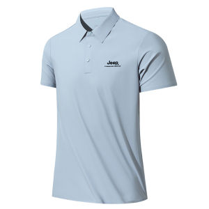 จี๊ป | เสื้อโปโลแขนสั้นผ้าไนลอนระบายอากาศสำหรับผู้ชาย Jeep Sensation 2025 ทรงหลวม ระบายอากาศได้ดี ป้องกันแสงแดด แห้งเร็ว ลำลอง สีพื้น