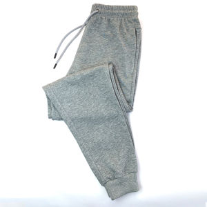 Spring Autumn Thin Cotton Mens Loose Fit Sports Sweatpants Casual Elastic Waistband Polyester Fiber Pocket Zipper Design