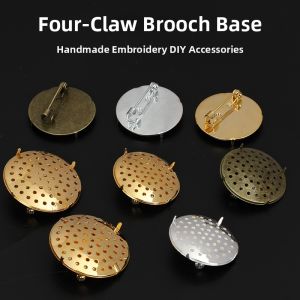 QINGPIN | DIY Retro Brooch Material Base Tray