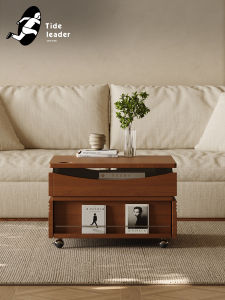 Tide leader | Vintage Style Portable Lift Table Cherry Wood