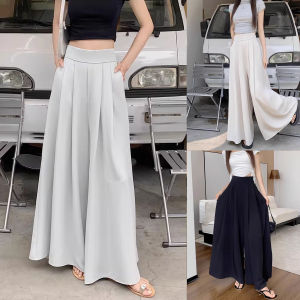 Christmas Party Outfits: Plus Size Wide Leg Trousers & Korean Style Casual Pants