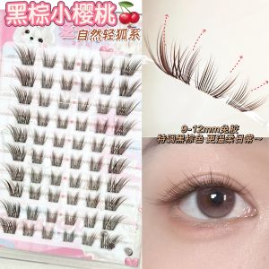 znk | Natural Breathable Black Brown Cherry Fox Style False Eyelashes