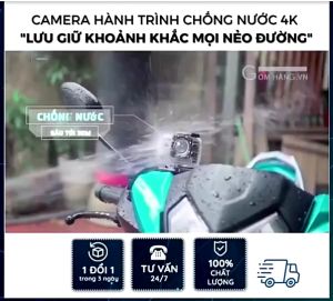 Camera Hành Trình Chống Nước Chống Rung 4K Sports Ultra HD DV Gắn Mũ Bảo Hiểm gắn gương