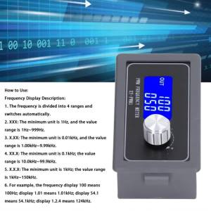 Frequency Generator PWM Square Wave Signal Pulse LCD Display Adjustable for Motor Driving