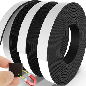 200cm Self Adhesive Magnetic Tape Cuttable Rubber Strong Magnet Tape DIY Wall Photos Posters Fixed Tools Home Office Storage Supplies