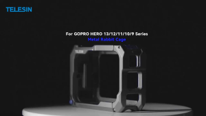 TELESIN Metal Cage Camera Housing Frame Case for GoPro Hero 13 12 11 10 9
