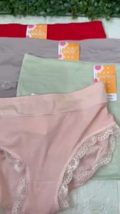 Celana Dalam Renda / Isi 6pcs / Celana Dalam Wanita / Celana Dalam Katun / Allsize / Realpicture