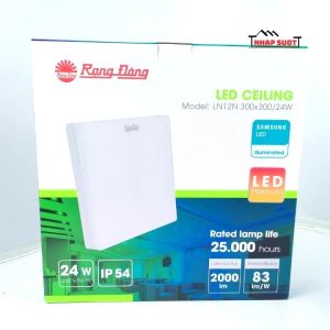 Đèn Led ốp trần vuông nổi Rạng Đông LN12N 220 × 220 /18 W và 300 × 300 / 24W