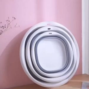 Plastic Folding Basins Portable Wash Basins Folding Laundry Tub Adult Baby Bath Basin Bathroom Wash