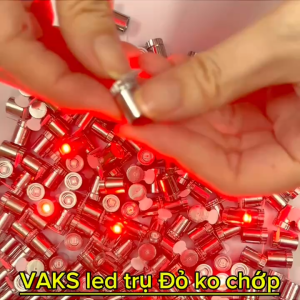 Combo 5 ĐÈN LED chiếu thẳng hình trụ mini- dùng pin ĐỎ ko chớp- Trang trí tiệc tùngsinh nhật..