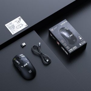 Onikuma | ONIKUMA DM05 Wireless Gaming Mouse Tri Mode 12000 DPI 1000Hz Rechargeable Wireless Ergonomic Programmable for PC Laptop Gamer