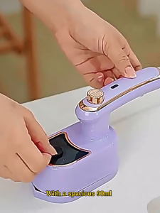 Handheld 2-in-1 Steamer Iron  Fast Heating Clothes Steamer Portable Wrinkle Remover for Home & Travel