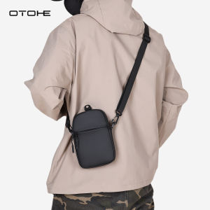 OTOHE กระเป๋ายามว่างความจุขนาดใหญ่กระเป๋าสะพายพาดลำตัวขนาดเล็กกระเป๋ากระเป๋าสะพายบ่าของผู้ชายแฟชั่นกระเป๋าสะพายไหล่แบบพกพากระเป๋าเอกสารแฟชั่นกันรอยขีดข่วนสายกระเป๋า