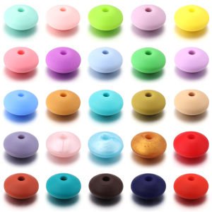 20 Hạt Cườm Silicon Hình Hạt Đậu Nhiều Màu Sắc Tròn 12mm Dùng Làm Hạt Cách Điệu Cho Việc Tự Làm Đồ Trang Sức Vòng Cổ Vòng Tay Phụ Kiện