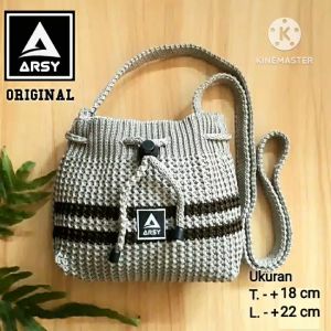 tas rajut selempang wanita model baru bisa cod