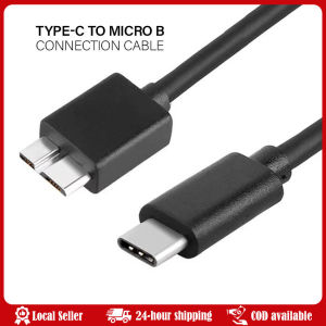 Hard Drive CableUSB 3.1 Type-C Male to USB 3.0 Micro-B Male Data Cable for Tablet Phone USB Type C to Micro B 3.0 Cable 5Gbps 5A Quick Charging Data Cord for MacBook Hard Drive Disk Type C to Micro B Connector Cable