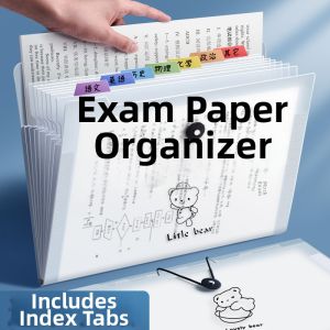 DISCO BEAR | Transparent Multi-layer A4 File Organizer