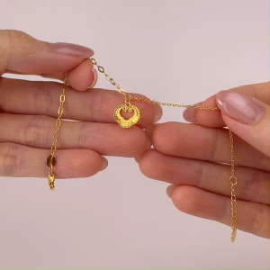 WENG KWONG Cloud of Blessings Bracelet in 22K/ 916 Yellow Gold (3B3483)