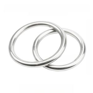 แหวนกลมไม่มีรอยต่อจากเหล็กสแตนเลส 304 แหวนรูปตัวอี แหวนเชื่อมต่อเรือใบ อุปกรณ์เรือใบ แหวนเหล็ก แหวนโลหะผสม