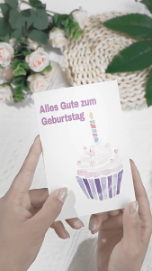 【SG Stock】DIY Birthday Cake Greeting Card Kit Kids Make‑Your‑Own Birthday Card Craft Set with Stickers & Envelopes