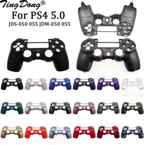 For PS4 5.0 Controller Housing Hard Plastic Front Cover Case Replacement For JDS-050/055 JDM-050/055 Handle Shell