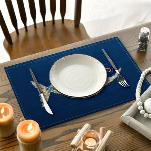 Ocean‑Style Fish Print Placemat Full of Coastal Vibe Perfect for Home & Ocean‑Themed Table Settings Washable Fabric