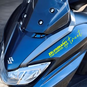 1 Pair Burgman Motorcycle Head Sticker Motorcycle Front Bumper Body Waterproof Vinyl Decal for Suzuki Burgman
