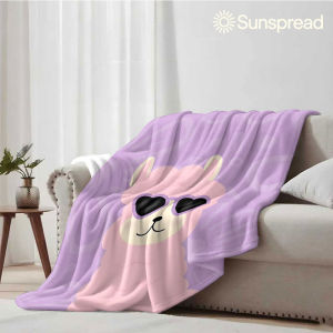 Beast Kingdom | Cool Alpaca Soft Warm Flannel Blanket Lightweight Cozy Christmas Halloween Home Decor Room