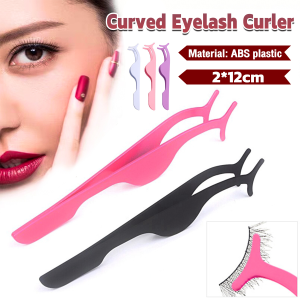 MaxPlus Curved Eyelash Curler Plastic False Eyelash Clip Aids For Grafting Eyelashes Arc Mouth Clip