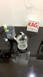 Kệ ly đôi Inox Bảo KAG-BAO450  giá 2 ly bàn chải đánh răng SUS304 dập khuôn cao cấp siêu bền thiết kế tuyệt đẹp tiện dụng