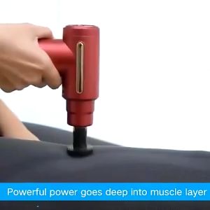Massage Gun Vibrating Quiet Electric Fascial Gun with 4 Heads for Muscle Relaxation Professional
