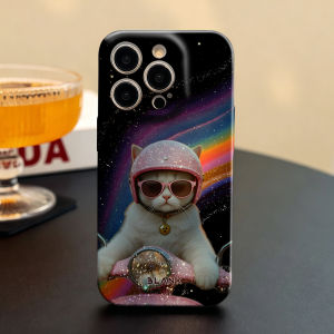 Galaxy Cat For iPhone 17 16 15 14 13 12 Pro Max Slim Shockproof Cover for iPhone Air Case Blank