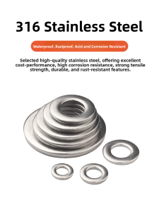 Thickened Flat Washer Metal 316 Stainless Steel Large Size Hardware Fastening Ring Circle Screw Pad Circle from Shenzhen China