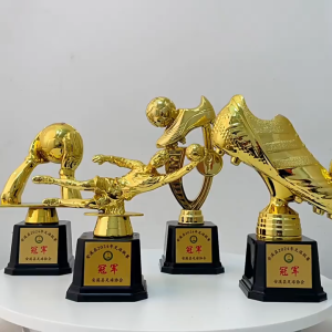 Golden Soccer Souvenir Trophy Football Trophies Golden Shoe Soccer Award Sports Competition Honor Golden Boot Fans Collections