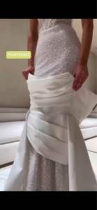 ÁO CROSET ĐAN DÂY KÈM ĐUÔI DÀI PHỐI VÁY CÁ