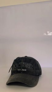 Topi Baseball NEW YORK VINTAGE MADE Pria Dan Wanita Terbaru Motif Denim Wash Trend 2025
