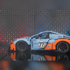 Porsche Racing Car Building Blocks Toy with Remote Control System Car Large Model Gift Boys Toy