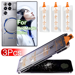 3Pcs For ZTE Nubia RedMagic Red Magic 11 Pro Plus + 8 8S 9 9S 10 10S 5G Screen Protector Tempered Glass Ultrasonic No Dust