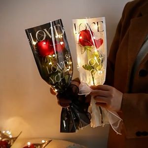 [10 - 20 pcs] Flower Wrapping Bags INS Bouquet Floral Arrangement Bag | Pembalut Bunga beg plastik | Valentines Day