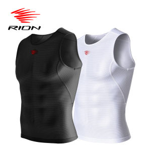RION Mens Tank Top Sleeveless Vest Breathable Quick Dry Sweat Cycling Active Tops  Fitness Gym Summer Male Shirts