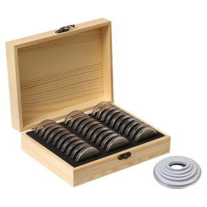 Hộp Đựng Đồng Xu Gỗ Thường Ngày 30 Chiếc Hộp Đựng Đồng Xu Bằng Gỗ Tay Cầm Hộp Đựng Đồng Xu Cổ Hộp Đựng Tiền Bạc Hộp Đựng Đồ Thủ Công