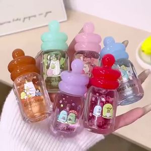 Honey Pot Shiny Lip Oil Fruit Extract Hydrating Lip Gloss Moisturizing Plumping Lip Care Oil Anti-Dry Crack Lip Makeup